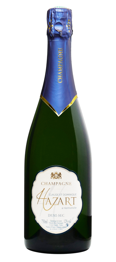 Demi-sec Champagne Hazart Hermonville